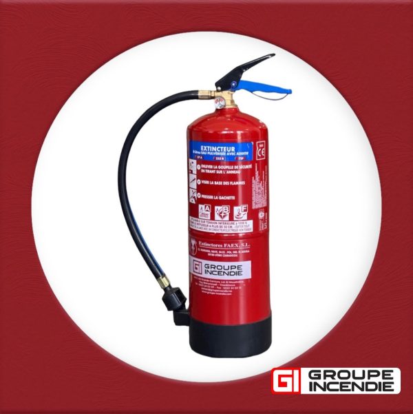 Extincteur 6 lt eau+additif