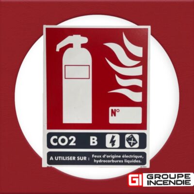 PLAQUE SIGNALETIQUE CO²