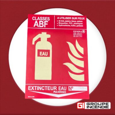 PLAQUE PHOTOLUMINSCENTE EAU